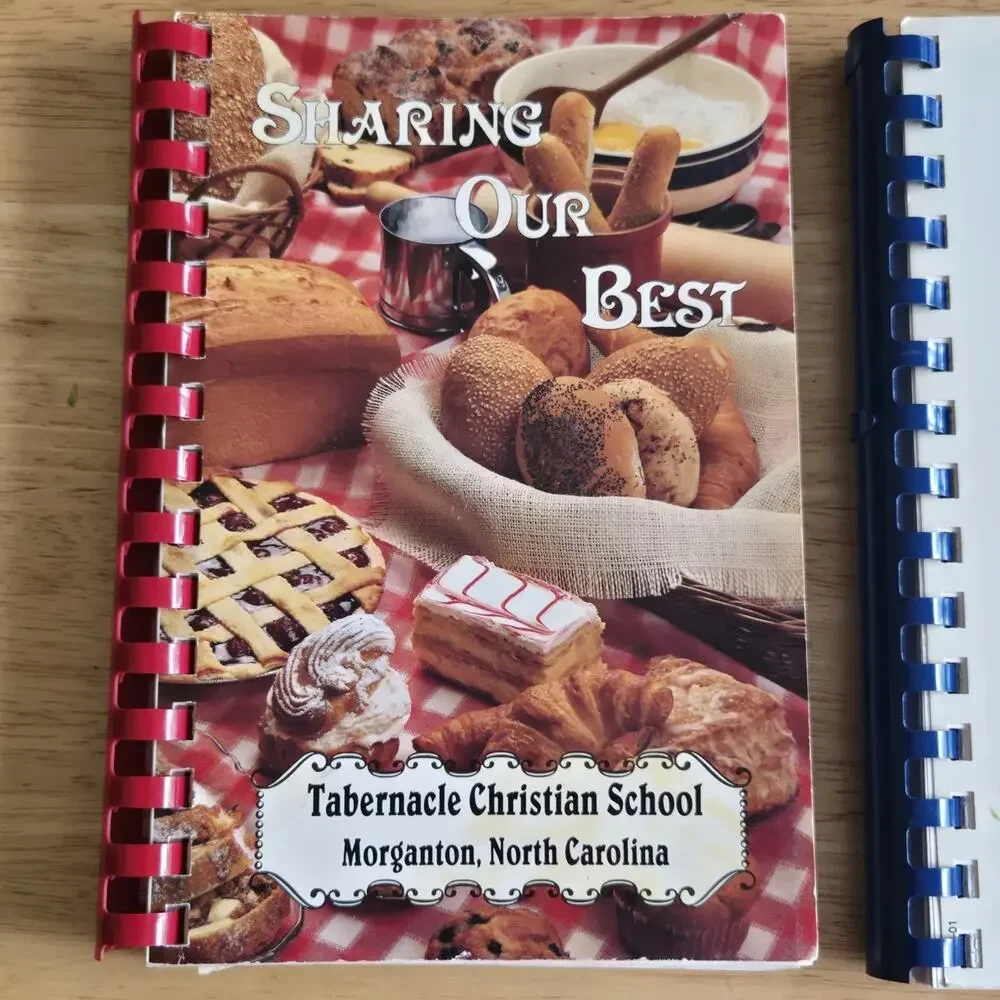 Church Community Organization Spiral Comb Cookbooks Lot Of 2